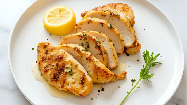 鶏むね肉のレモン塩麹グリル